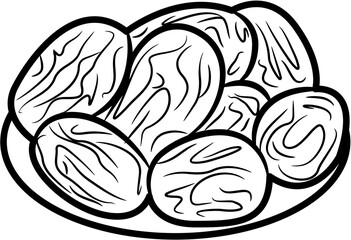 Ramadan dates coloring page