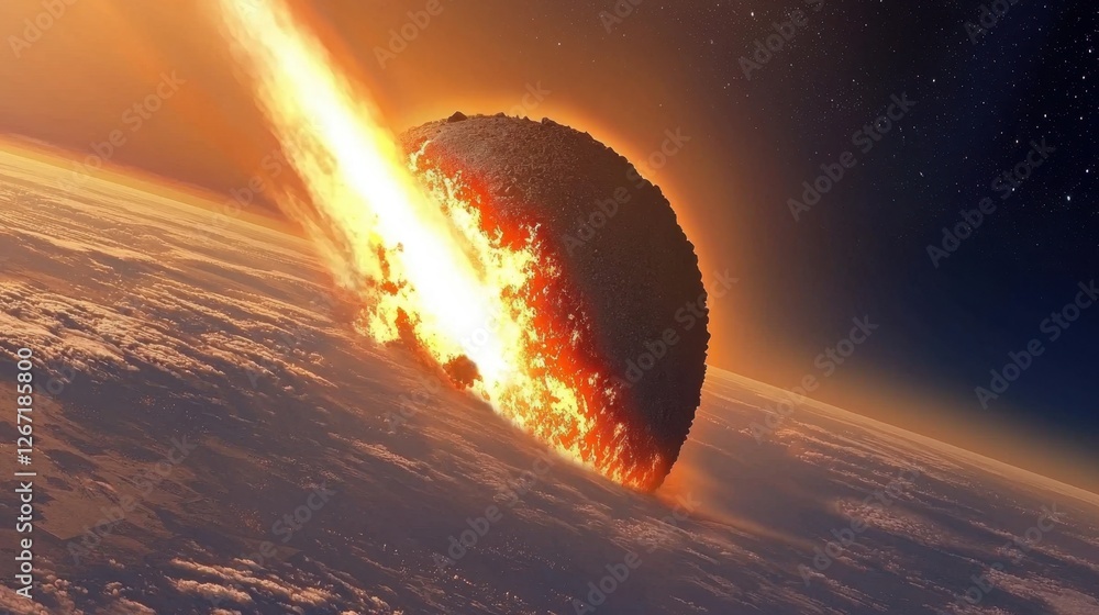 Poster a massive celestial explosion sending shockwaves through a distant galaxy.
