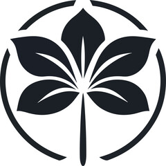 Flower vector silhouettes