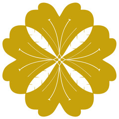 Stylized Yellow Flower Illustration