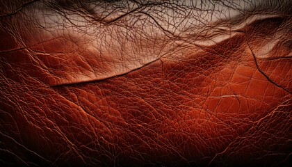 Fototapeta premium A leather-like grunge texture with scratches, creases, and worn-out areas creating an aged background