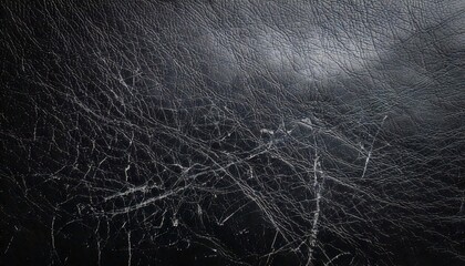 Fototapeta premium A leather-like grunge texture with scratches, creases, and worn-out areas creating an aged background