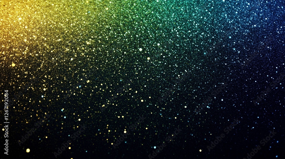 Poster sparkling gradient: a captivating abstract background of shimmering glitter, capturing the vibrant h