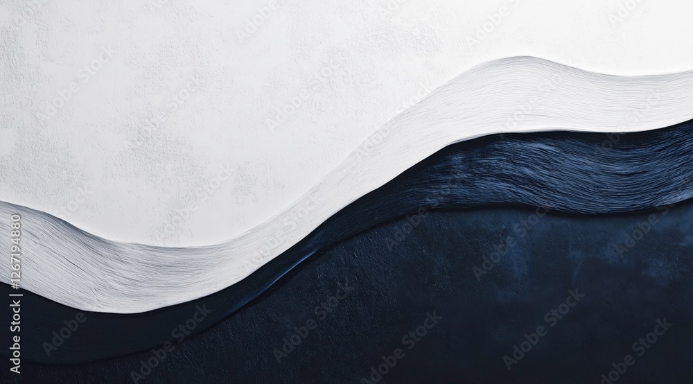 Poster abstract navy and white swirl: an abstract image featuring a captivating swirl of navy and white, cr