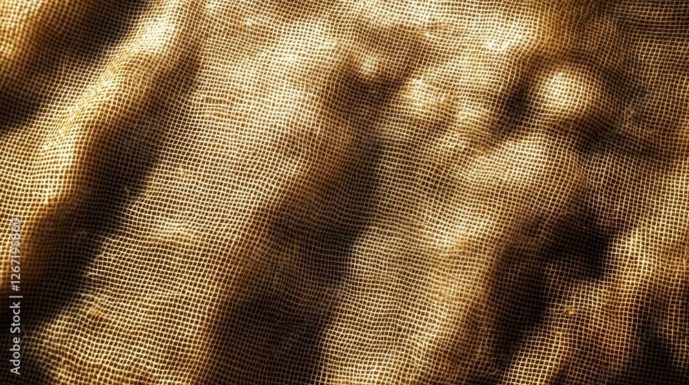 Poster golden hour texture: shimmering and abstract, the golden light of the setting sun casts intricate pa