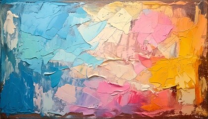 A painterly grunge texture combining smudges, brush strokes, and distressed layers soft background
