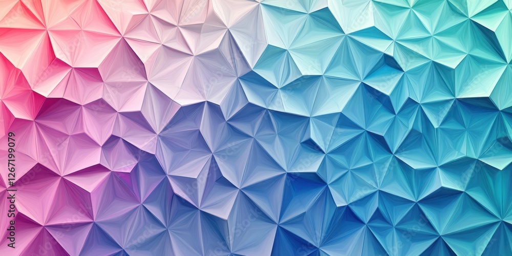 Poster abstract colorful triangular geometric pattern background texture design