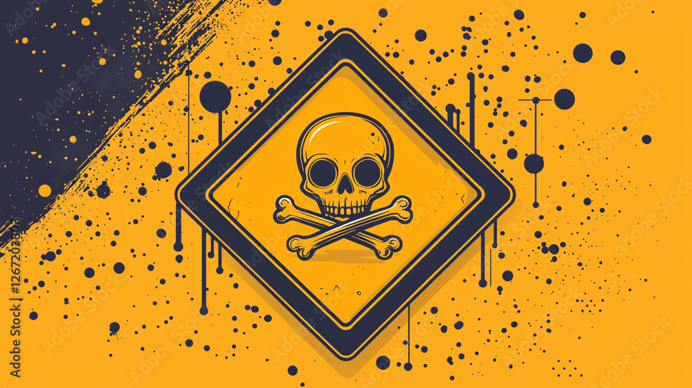 Poster a simple vector graphic of an icon with a black