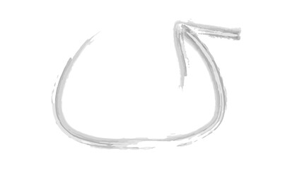 黒い円矢印の水彩イラスト5