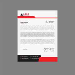 Modern corporate letterhead template design. Creative and Professional business letterhead design template. Letterhead template in flat style