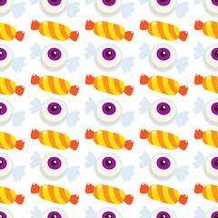 Halloween Candy Background Pattern