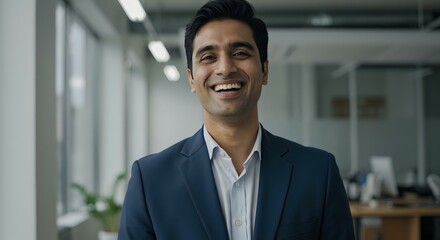 Fototapeta premium Confident Businessman in Office