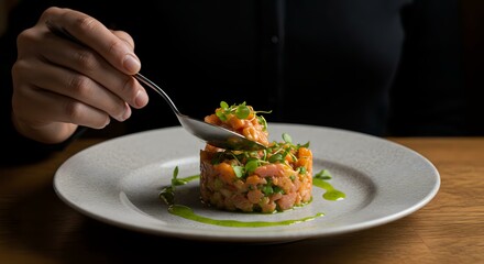 Salmon Tartare Garnish
