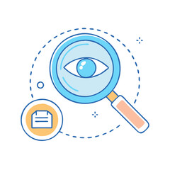 magnifying glass investigation icon