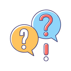 question mark and exclamation icon, question mark and exclamation vector illustration-simple illustration of question mark and exclamation, perfect for question mark and exclamation logos and icons