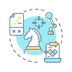 strategy icon, strategy vector illustration-simple illustration of strategy, perfect for strategy logos and icons