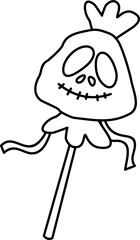 Halloween Candy Outline