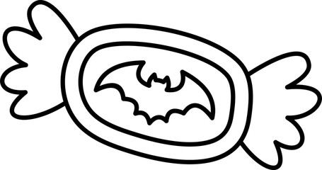 Halloween Candy Outline
