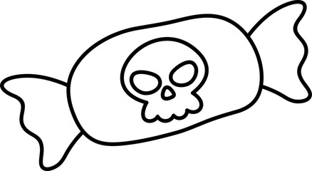 Halloween Candy Outline