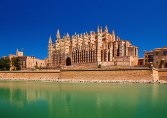 Mallorca. La Seu Cathedral in Palma de Mallorca. Spain.