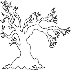 Tree Line Art