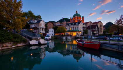 Obraz premium canal in bruges belgium