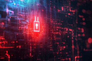 Ransomware Malware Attack. Business Computer Hacked, 