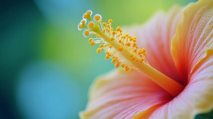Close-up view of vibrant flower stamens showcasing intricate details in natural light
