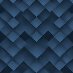 Obraz premium Abstract Arrangement of Navy Blue Diamond Shapes Creating Shadowy Geometric Pattern Design