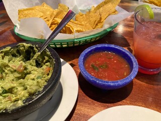 guacamole and salsa