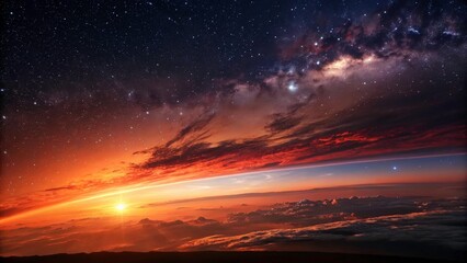Obraz premium Cosmic Sunset