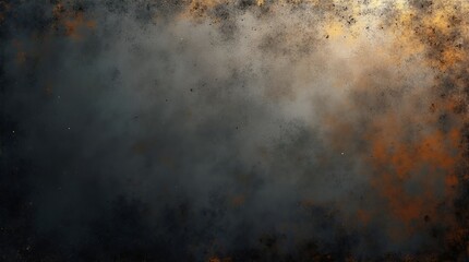 Dark grunge texture with earthy tones, aged concrete and weathered metal effect. Rugged, distressed background with scratches, stains, and cracks—perfect for design, mockups, and creative projects