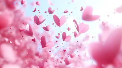 pink water drops