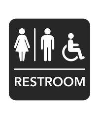 Restroom vector sign stock illustration