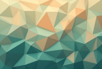 Obraz premium Abstract Low Poly Geometric Background in Gradient Shades of Yellow and Blue