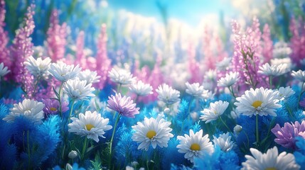spring flowers in the grass