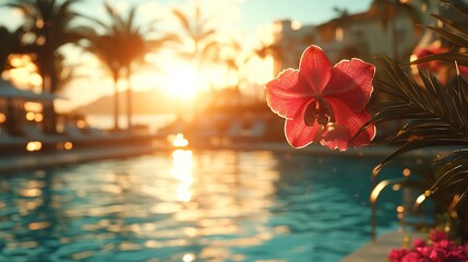 flower in the pool