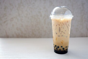 Iced  Bubble milk  tea with  brown sugar 