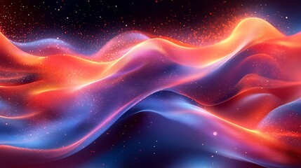 Obraz premium Abstract Gradient Wallpaper with Soothing Red and Blue Colors Smooth Texture and Digital Rendering