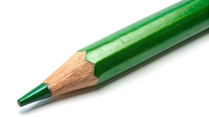 Close-up of Green Colored Pencil