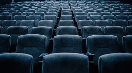 Fototapeta premium empty movie theater seats
