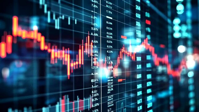 Financial data visualization with dynamic graphs and charts