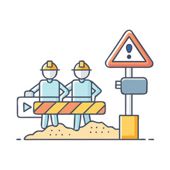 construction site icon, construction site vector illustration-simple illustration of construction site, perfect for construction site logos and icons