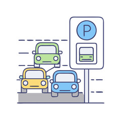 parking lot icon, parking lot vector illustration-simple illustration of parking lot, perfect for parking lot logos and icons