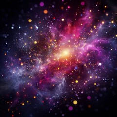 Fototapeta premium The image presents a captivating creative background that evokes the feeling of a starry and glittering night sky. 