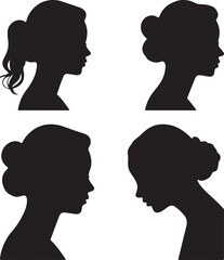 vector silhouette of a woman