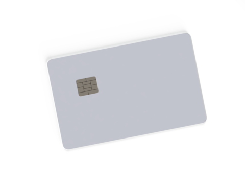 3D realistic plastic credit card templates. Empty debit card with chip card isolated on background. Mockup empty design concept for online business and finance, technology payment, digital purchase.