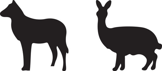 silhouette of a deer