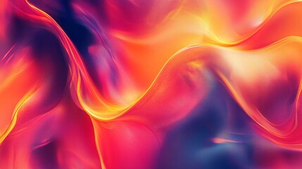 Obraz premium Abstract Red Orange Yellow Gradient Swirls Dynamic Fluid Flowing Design Background Texture Pattern Digital Art Illustration Modern Graphic Wallpaper 