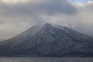 lake shikotsu winter
